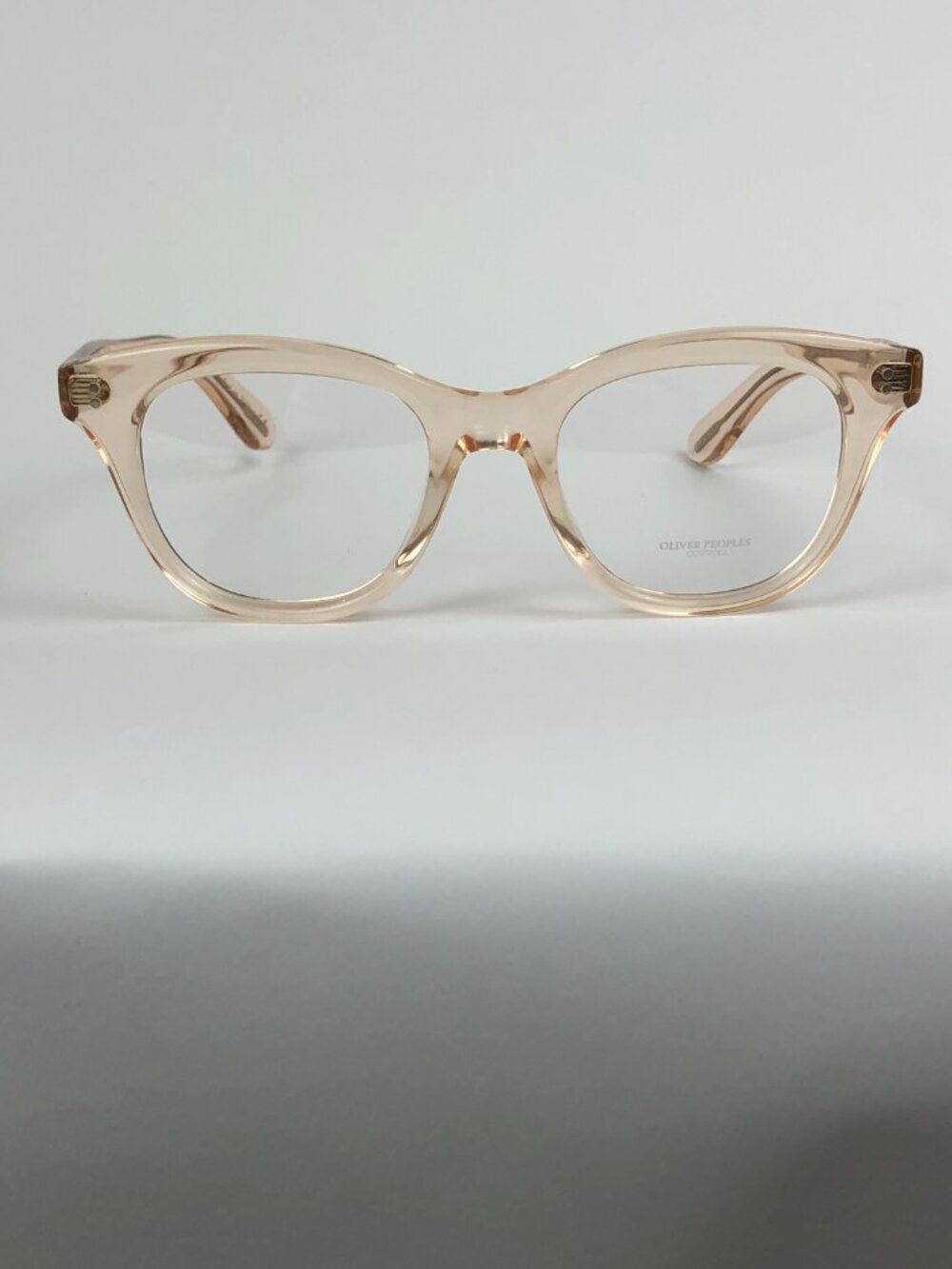Oliver Peoples Brand New Netta transparent light silk optical frames with case